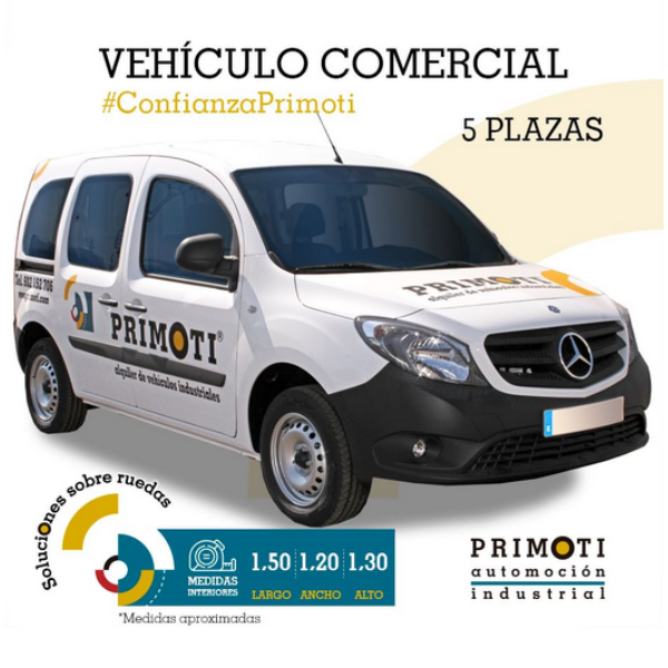 vehículo comercial 5 plazas